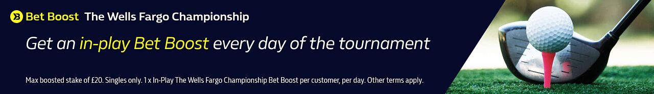In-Play Bet Boost - The Wells Fargo Championship