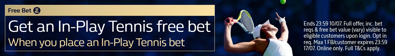 Tennis In-Play B&G - 07/07-10/07 Events