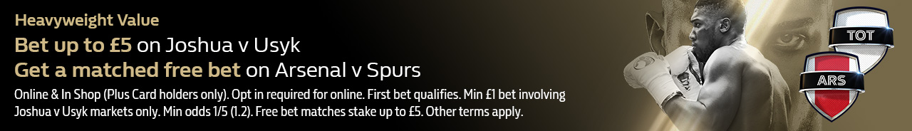 AJ v Usyk 19/09 - 25/09 Bet & Get