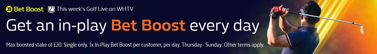 Golf on WHTV & Inplay Bet Boost
