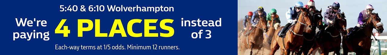 5:40 & 6:10 Wolverhampton EXTRA PLACES 23/04