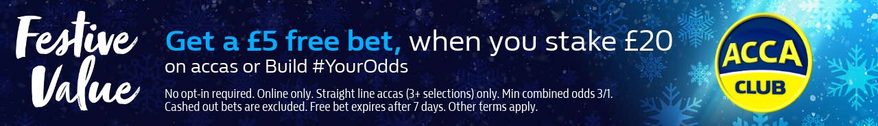 Acca Club - Free £5 bet, when you stake £20
