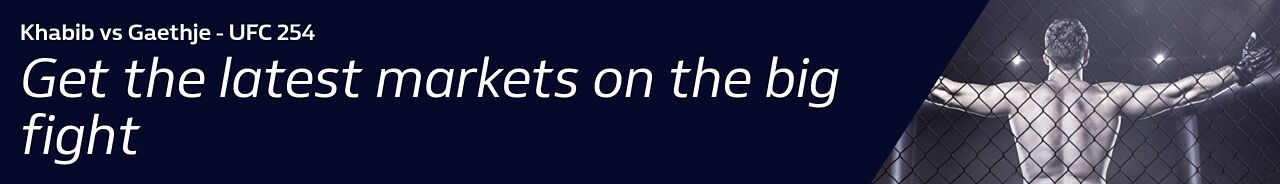 Khabib v Gaethje - View the latest markets on the big fight