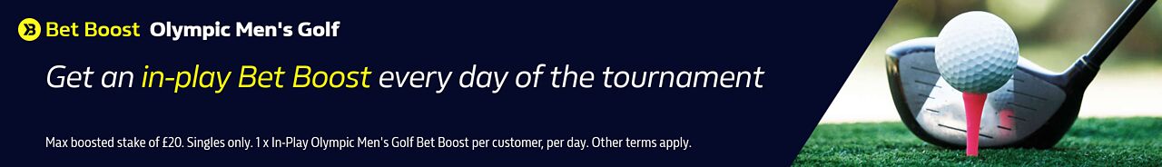 The Olympic Men's Golf In-Play Bet Boost