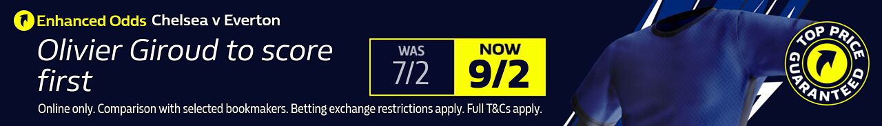 Chelsea v Everton TPG Giroud to score first
