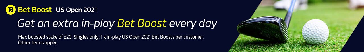 In-Play Bet Boost - US Open 17/06 - 20/06