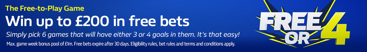 Free To Play - Win up to £200 in Free Bets